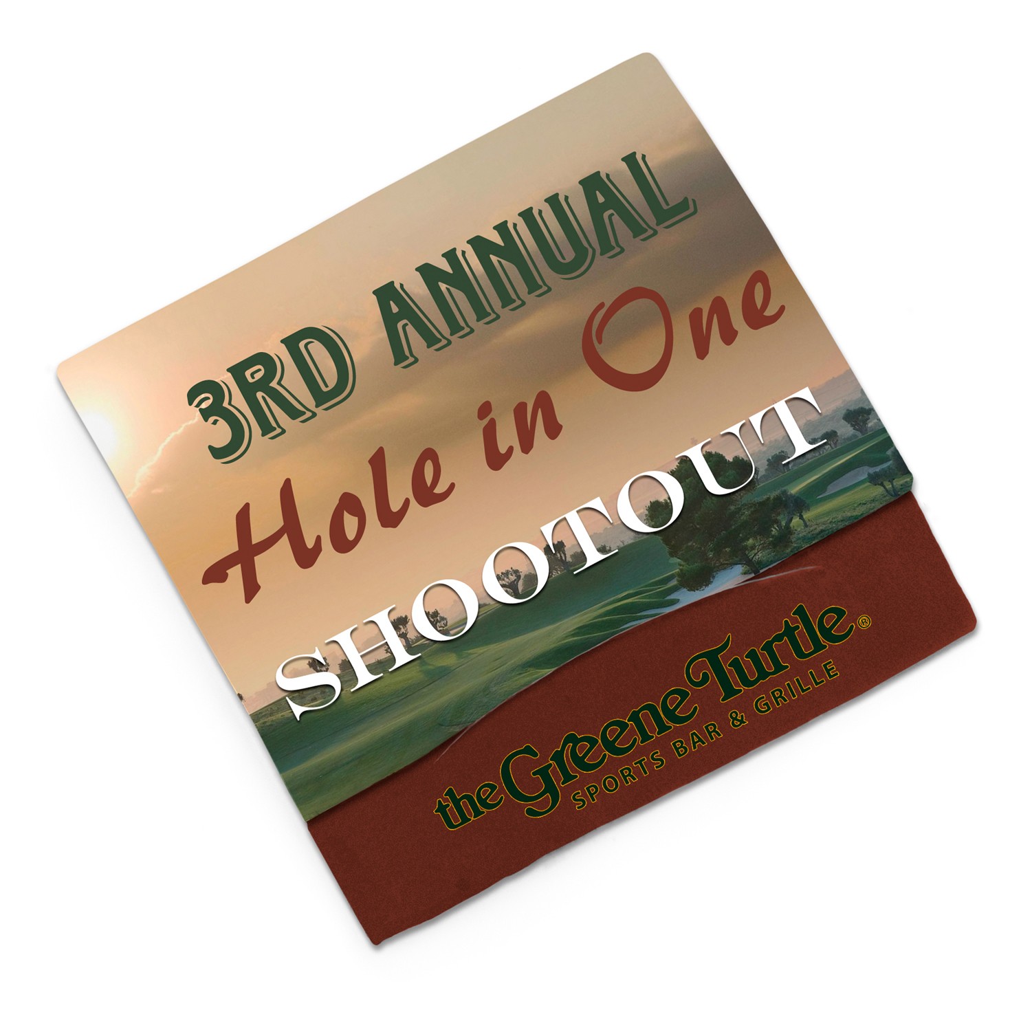 Golf Matchbook Tee & Ball Marker